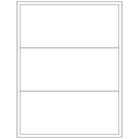 Bsc Preferred 8 x 3-1/2'' White Rectangle Laser Labels, 300PK BUY00028626